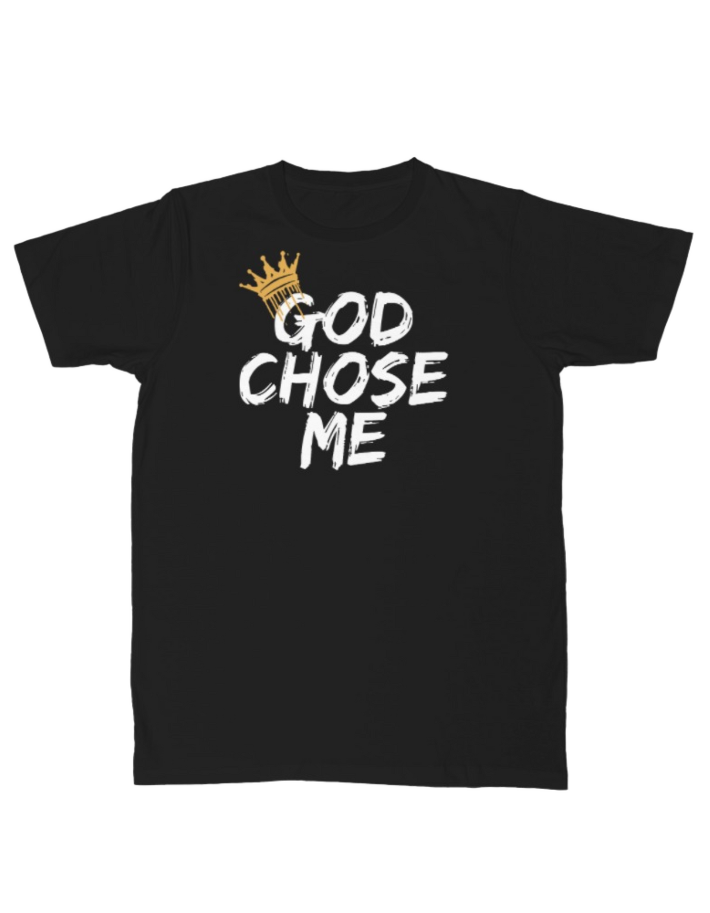 Clearance Tee – Only 1 Left (Size: S) - Black - God Chose Me - FINAL SALE