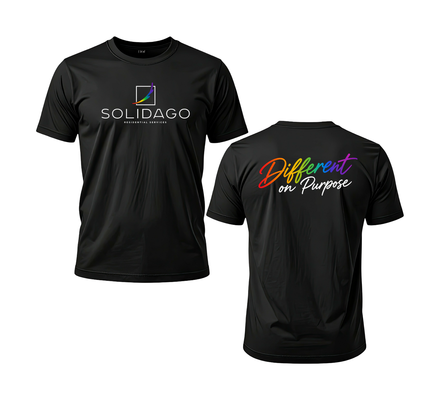 Different on Purpose Solidago Pride Performance Tee