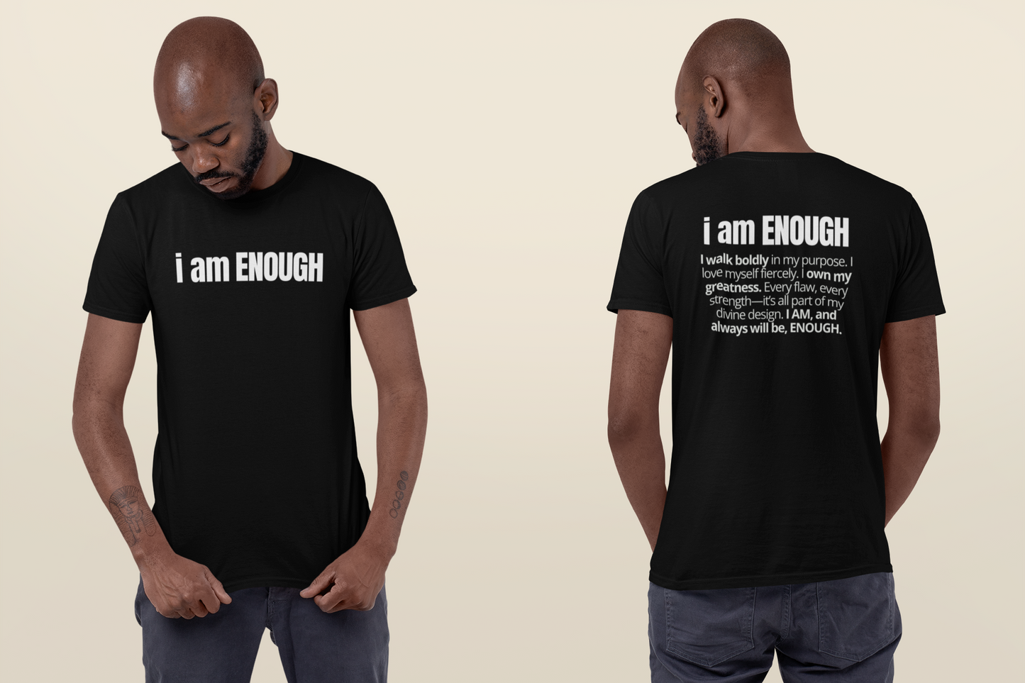 I Am Enough Double-Sided Affirmation Tee