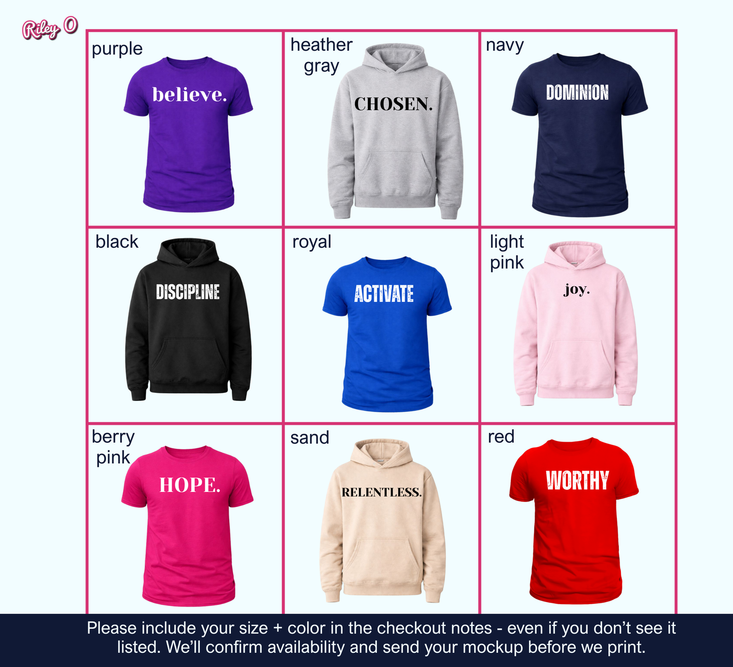 One Word Hoodie — Classic Uppercase (2026 Word of the Year)