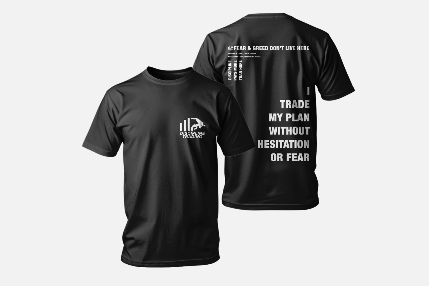 Discipline Trading Mindset Tee – Oversized & Fitted Styles