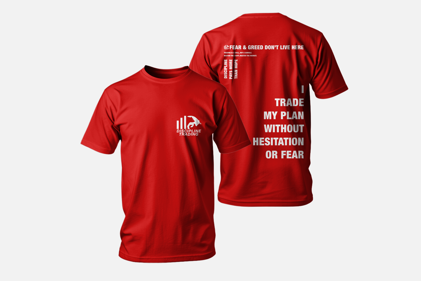 Discipline Trading Mindset Tee – Oversized & Fitted Styles