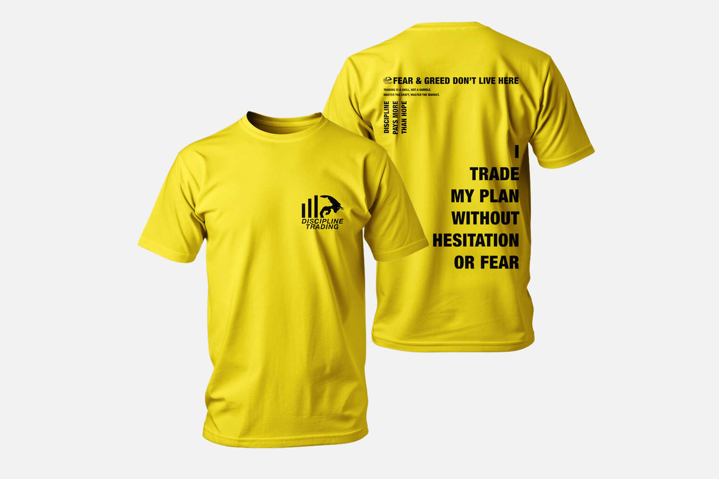 Discipline Trading Mindset Tee – Oversized & Fitted Styles