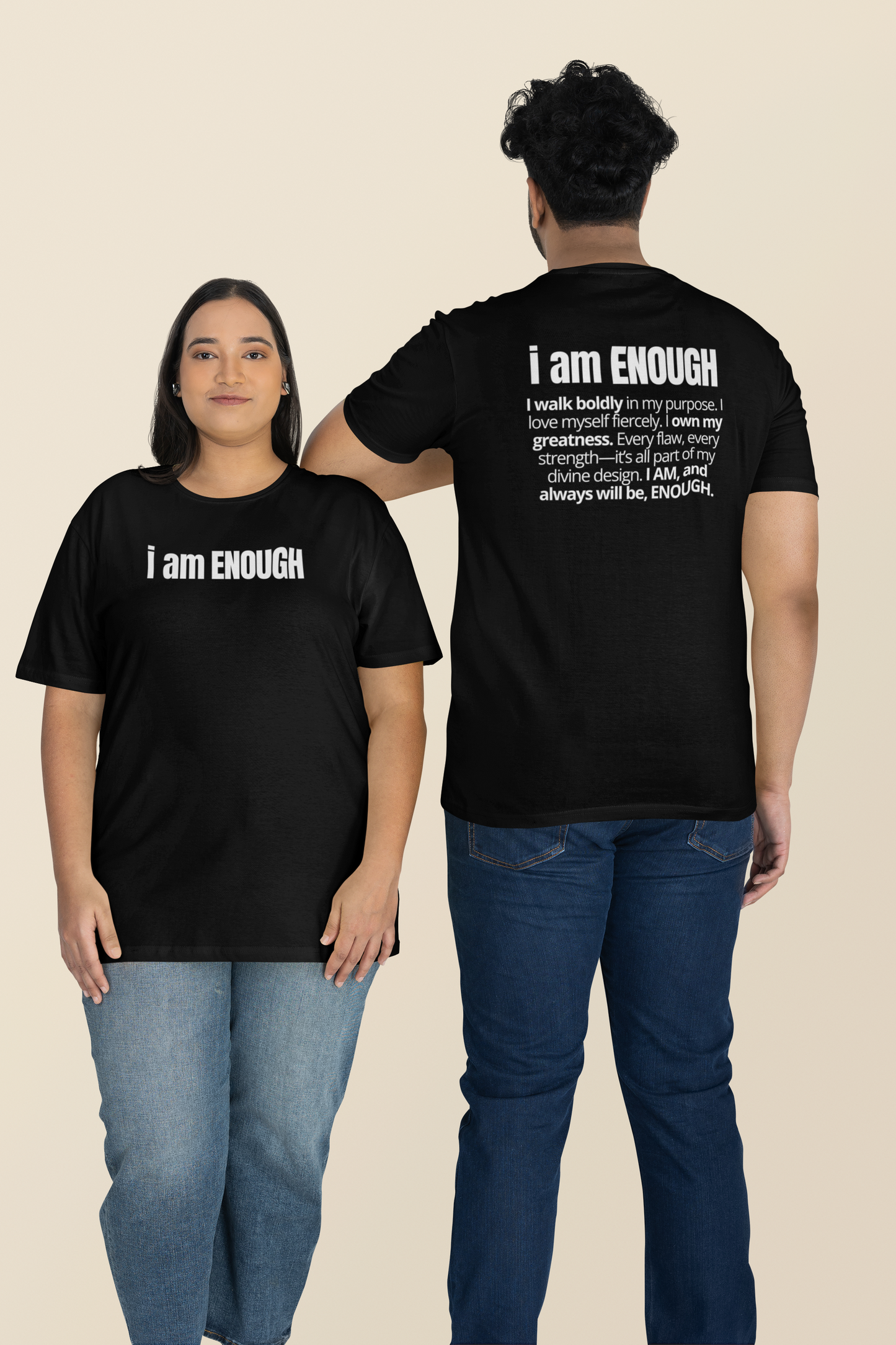 I Am Enough Double-Sided Affirmation Tee
